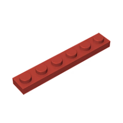 GOBRICKS GDS-505 Plate 1 x 6 - YWOBB