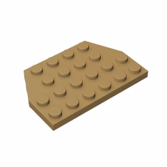 GOBRICKS GDS-704  Plate 4 x 6 Cut Corners - YWOBB