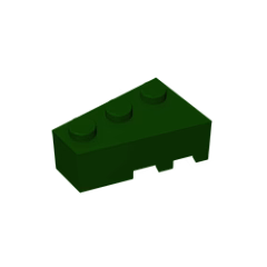 GOBRICKS GDS-594 Wedge 3 x 2 Left - YWOBB