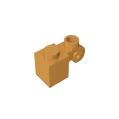 GOBRICKS GDS-M150 Brick Modified 1 x 1 with Scroll with Hollow Stud - YWOBB