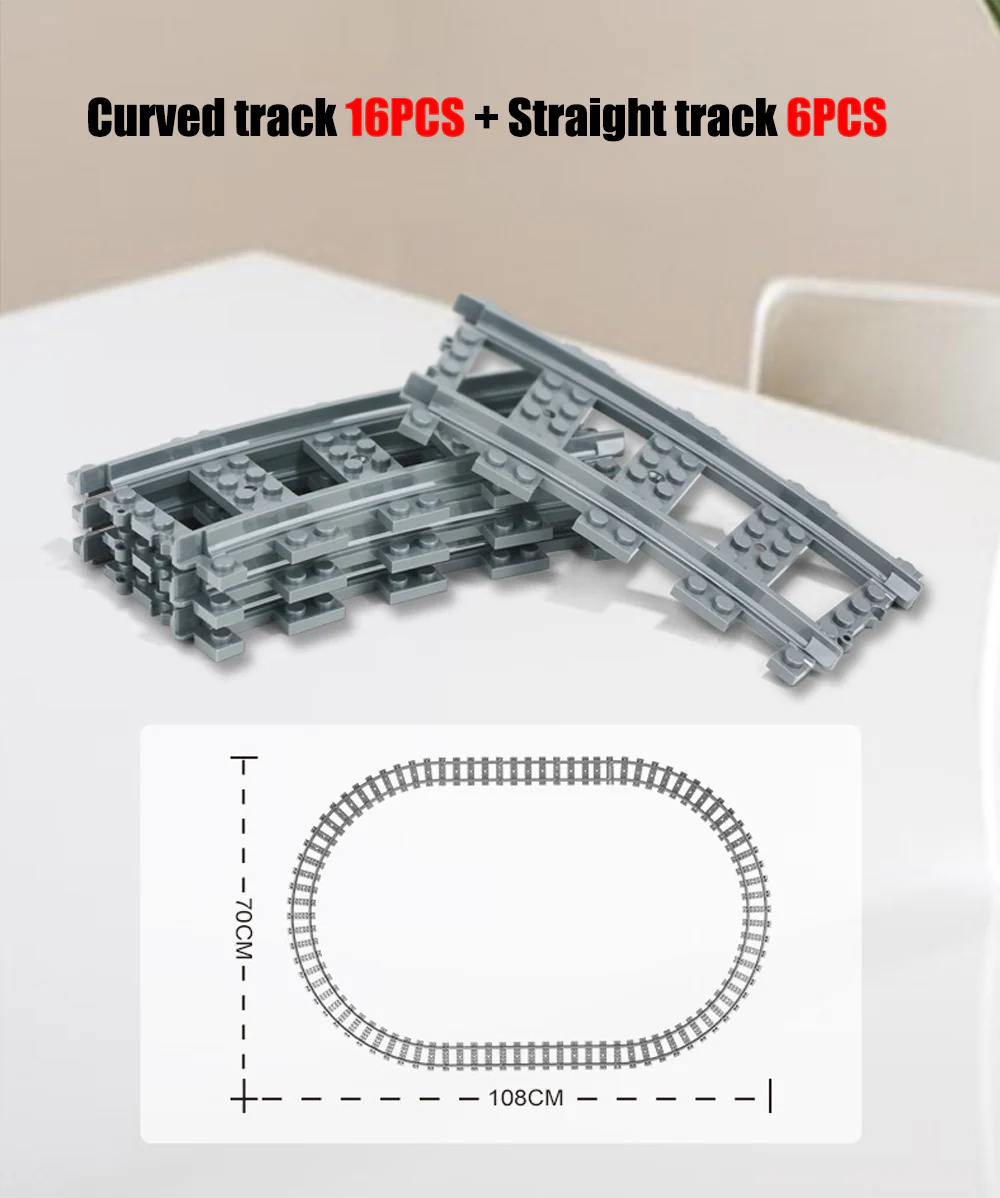 KAZI 98253 Railway Train with light and sound - YWOBB