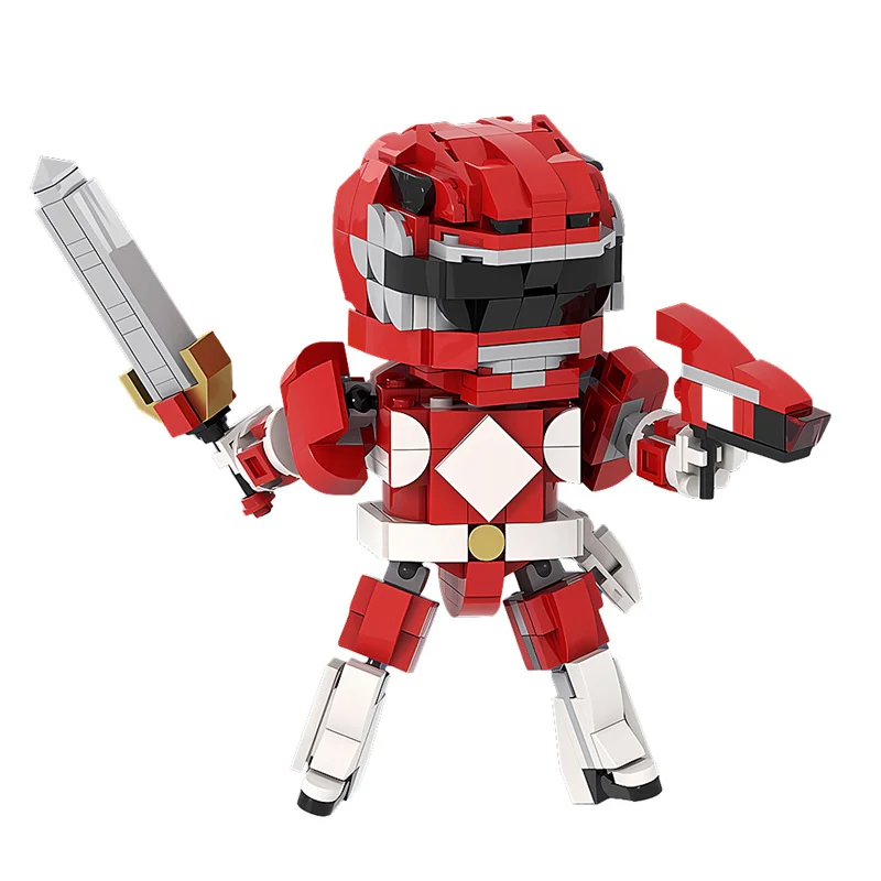 GOBRICKS MOC 165490 SD RED RANGER - YWOBB