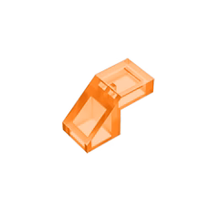 GOBRICKS GDS-1484 Slope 45 2 x 1 with Cutout without Stud - YWOBB