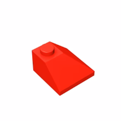 GOBRICKS GDS-621 Slope 45 2 x 2 Double Convex Corner - YWOBB
