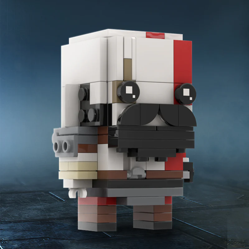 GOBRICKS MOC 75469 Kratos (God of War) Brickheadz - YWOBB