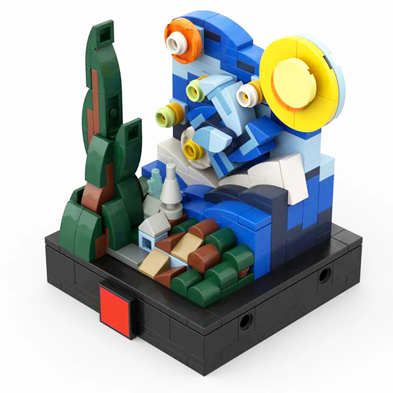 GOBRICKS MOC 121920 The Mini Starry Night - YWOBB