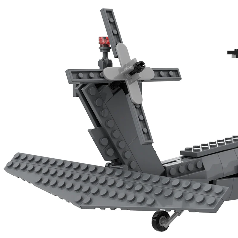 GOBRICKS MOC A1000 MH-60L pave hawk - YWOBB