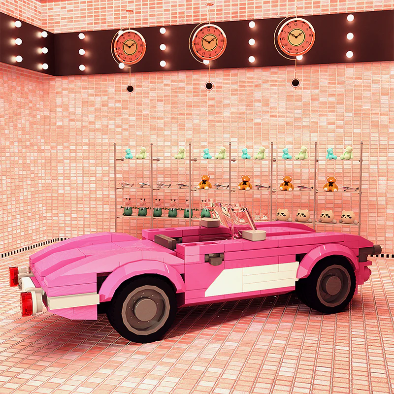 GOBRICKS MOC A1062 Barbie Chevy (Small) - YWOBB