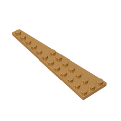 GOBRICKS GDS-707  Plate 12 x 3 Right - YWOBB