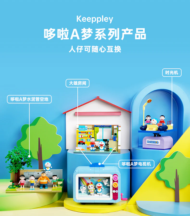 KEEPPLAY K20409 Doraemon Cement Pipe Vacant Land - YWOBB