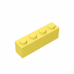 GOBRICKS GDS-534 Brick 1 x 4 - YWOBB