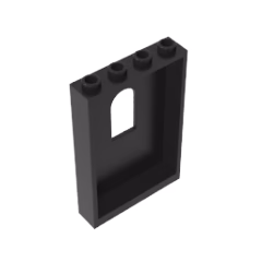 GOBRICKS GDS-2030 Panel 1 x 4 x 5 Wall with Window - YWOBB