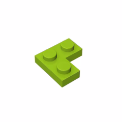 GOBRICKS GDS-585 Plate 2 x 2 Corner - YWOBB