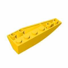 GOBRICKS GDS-766 Wedge 6 x 2 Inverted Left - YWOBB