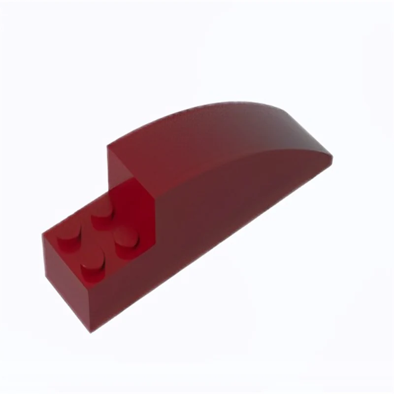 GOBRICKS GDS-1516 Slope Curved 8 x 2 x 2 with 4 Recessed Studs - YWOBB