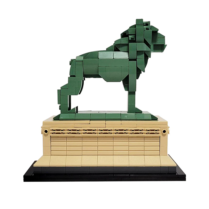 GOBRICKS MOC 53134 Art Institute Lion (Chicago) - YWOBB