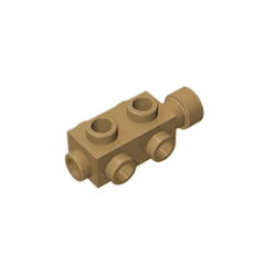 GOBRICKS GDS-769  Modified 1 x 2 x 2/3 with Studs on Sides - YWOBB