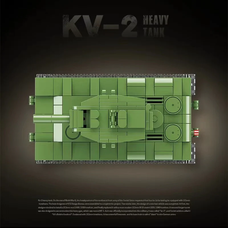 QuanGuan 100248 WWII Russian KV-2 Heavy Tank - YWOBB