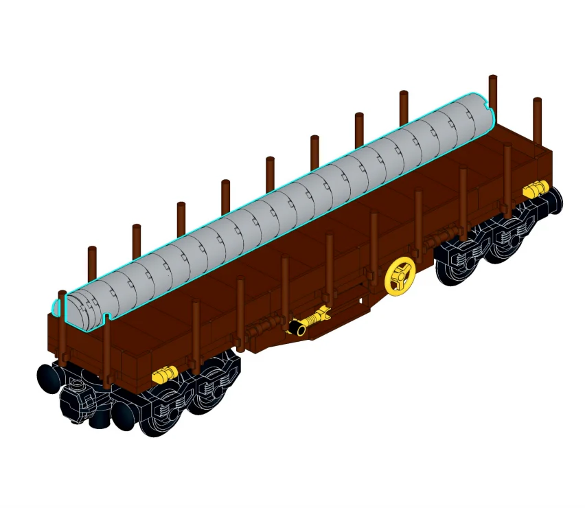 MOC 35132 Flatbed Wagon - YWOBB