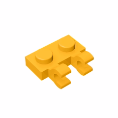 GOBRICKS GDS-816  Modified 1 x 2 with 2 U Clips - YWOBB