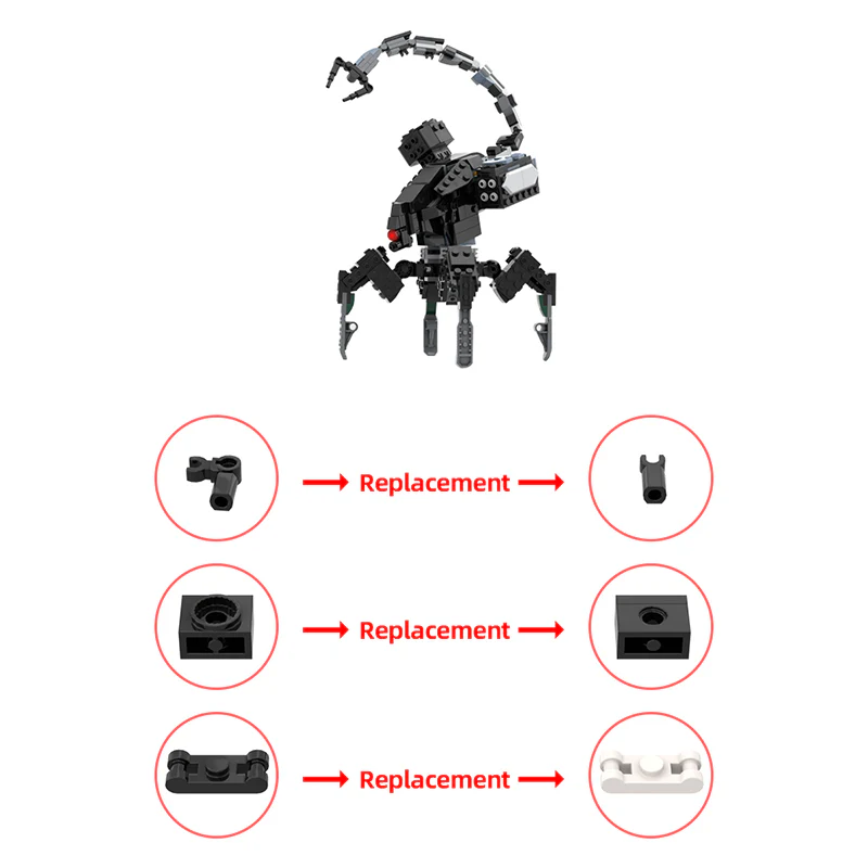 GOBRICKS MOC 143662 FAS-ACA3 Scarab (Horizon Zero Dawn) - YWOBB