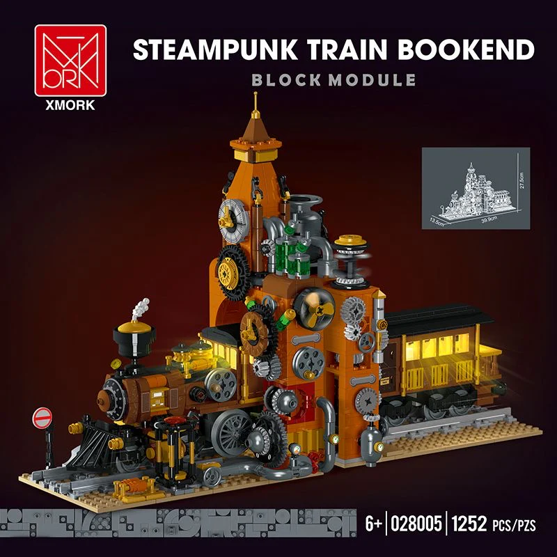 Mork 028005 Steampunk Train Bookend - YWOBB