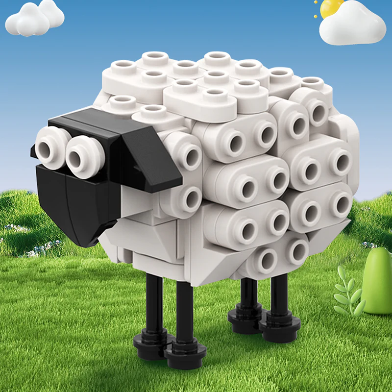 GOBRICKS MOC 107355 Sheep - YWOBB