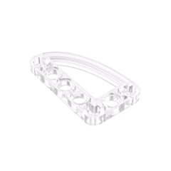GOBRICKS GDS-970 Liftarm 3 x 5 L-Shape with Quarter Ellipse Thin - YWOBB