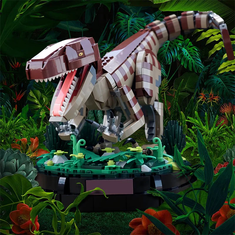 GOBRICKS MOC 175051 Velociraptor Statue - YWOBB