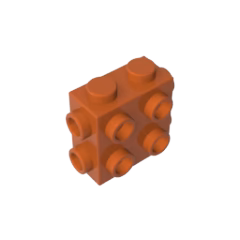 GOBRICKS GDS-90082 Brick Modified 1 x 2 x 1 2/3 with Studs on Side and Ends - YWOBB