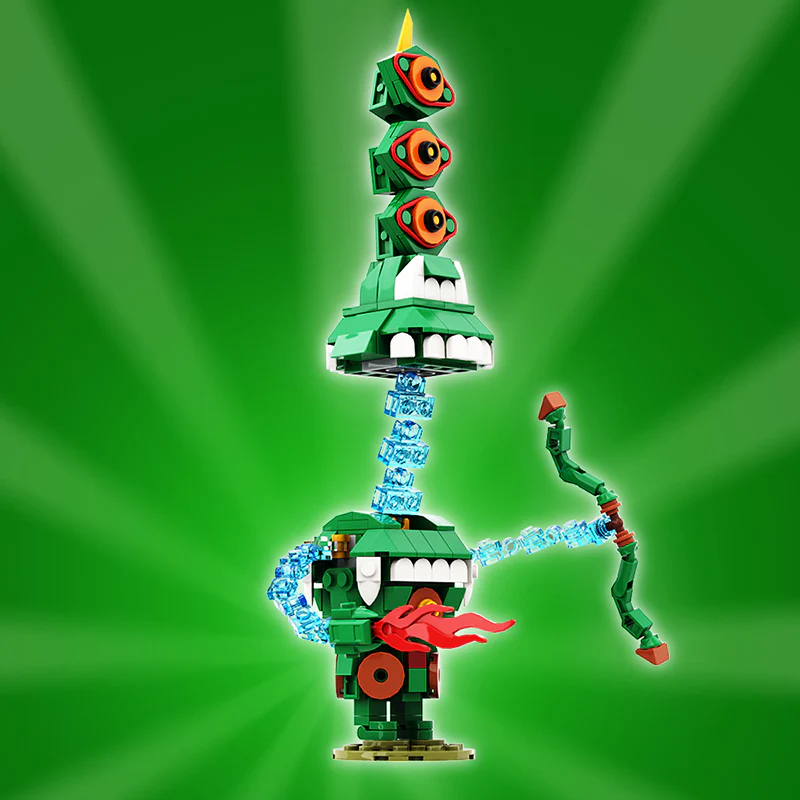 GOBRICKS MOC A1024Y02 Golem Guard-Lancer - YWOBB