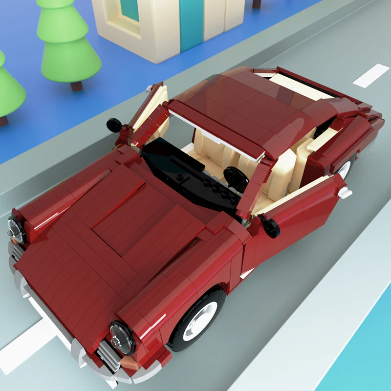 GOBRICKS MOC 26888 Early Porsche 911 - YWOBB