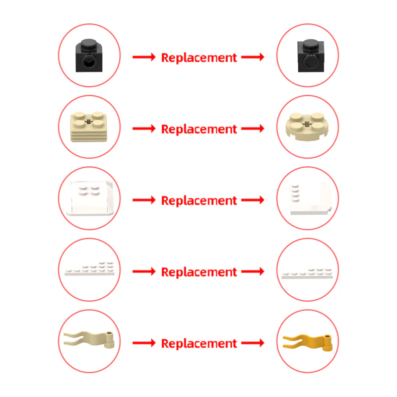 GOBRICKS MOC 184284 The Unicorn breaches through the dunes - YWOBB