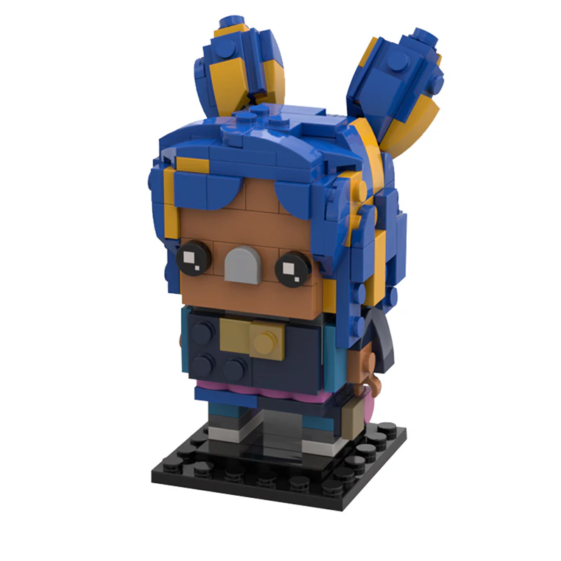 GOBRICKS MOC 121087 VALORANT Neon Brickheadz - YWOBB