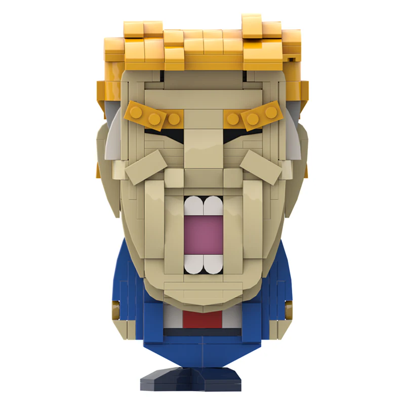 GOBRICKS MOC A1472Y01 Trump front page - YWOBB