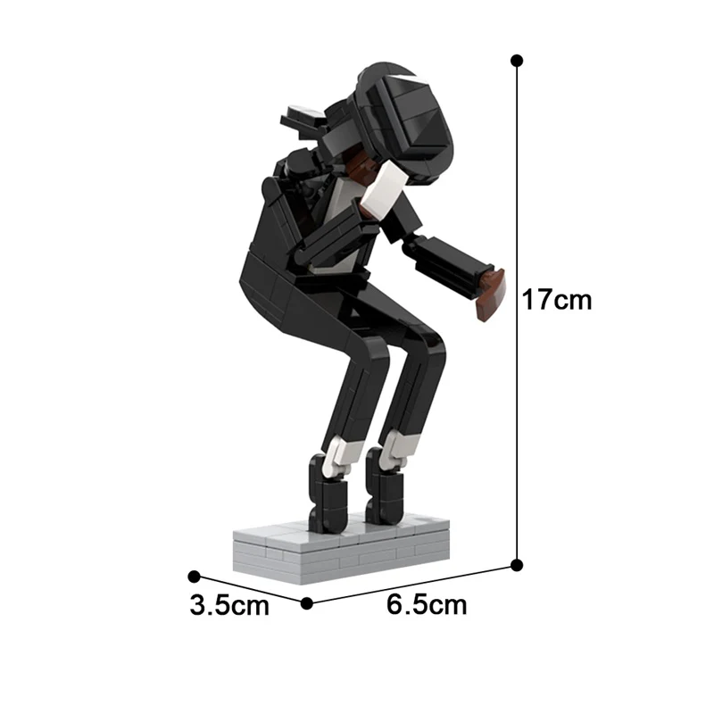 GOBRICKS MOC 171081 MJ，Michael Jackson - YWOBB