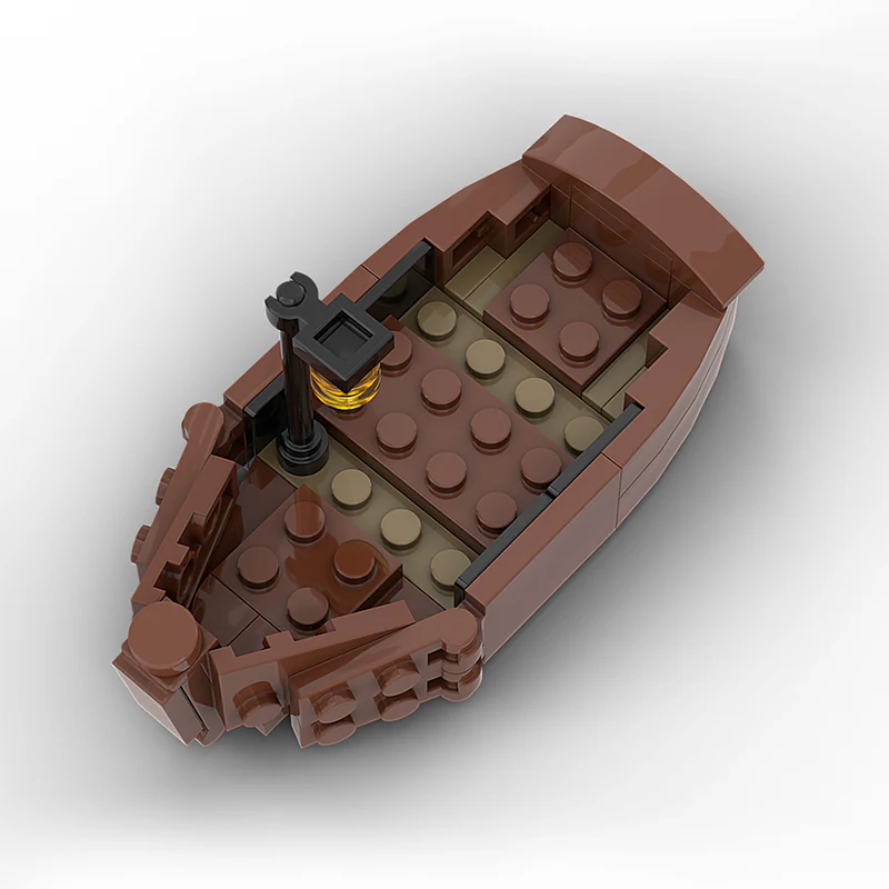 GOBRICKS MOC 56225 Rowing Boat Add on for 2bricks Boathouse MOC - YWOBB