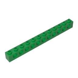 GOBRICKS GDS-582  Brick 1 x 12 with Holes - YWOBB