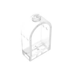 GOBRICKS GDS-872 Window 1 x 2 x 2 2/3 with Rounded Top - YWOBB