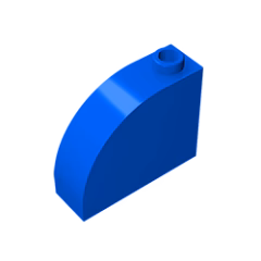 GOBRICKS GDS-1118 Curved 3 x 1 x 2 with Stud - YWOBB