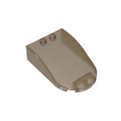 GOBRICKS GDS-21121 Windscreen 6 x 4 x 1 1/3 Canopy Straight Sides - YWOBB