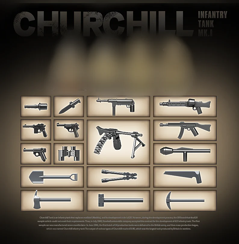 Quan Guan 100238 Churchill MK.I Infantry Tank - YWOBB