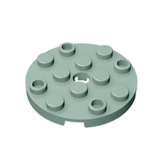 GOBRICKS GDS-841 Round 4 x 4 with Hole - YWOBB