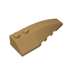 GOBRICKS GDS-745 Wedge 6 x 2 Right - YWOBB