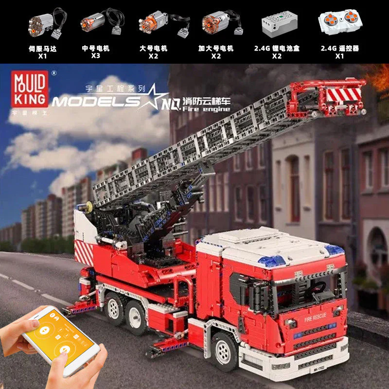 Mould King 17022 RC Fire Engine OVP EU Warehouse Version - YWOBB