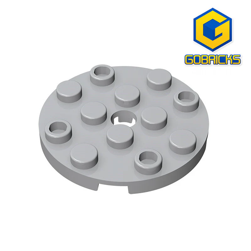 GOBRICKS GDS-841 Round 4 x 4 with Hole - YWOBB