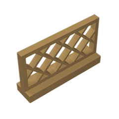 GOBRICKS GDS-882 Fence 1 x 4 x 2 - YWOBB