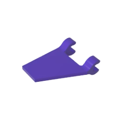 GOBRICKS GDS-895 Flag 2 x 2 Trapezoid - YWOBB