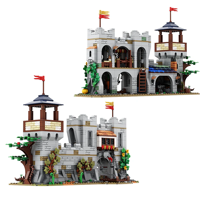 GOBRICKS MOC 137562 Small Lion Knights Castle - YWOBB