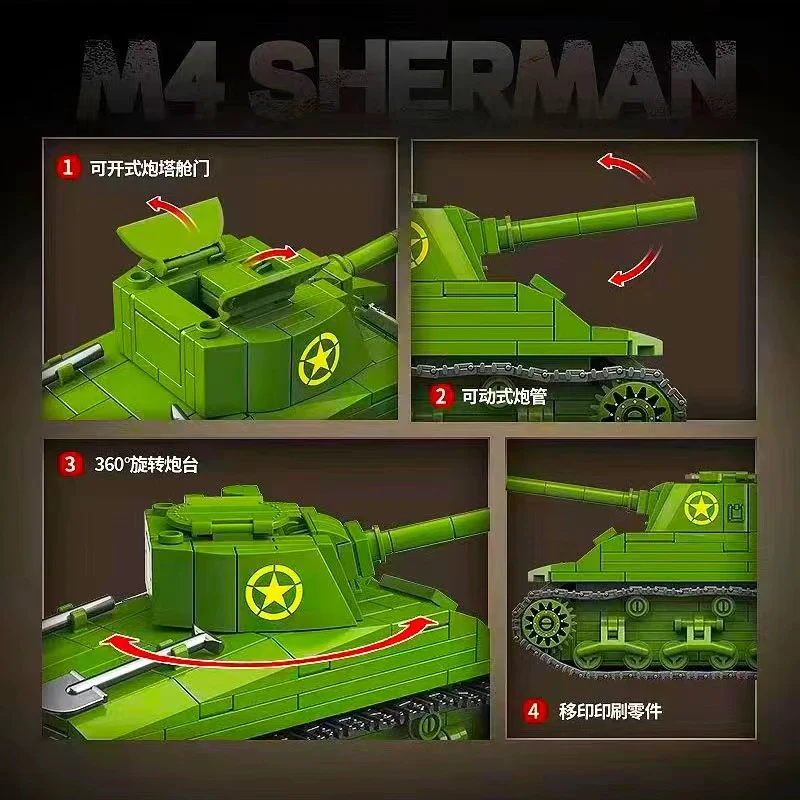 Quan Guan 100272 WWII M4 Sherman - YWOBB